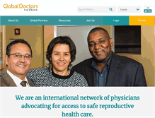 Tablet Screenshot of globaldoctorsforchoice.org